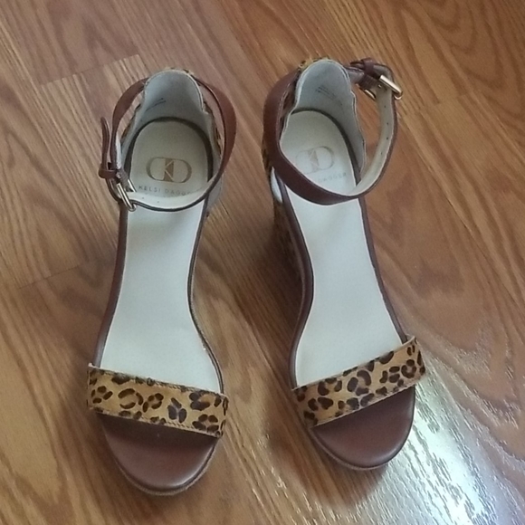 Kelsi Dagger leopard wedge size 7 - Picture 2 of 9